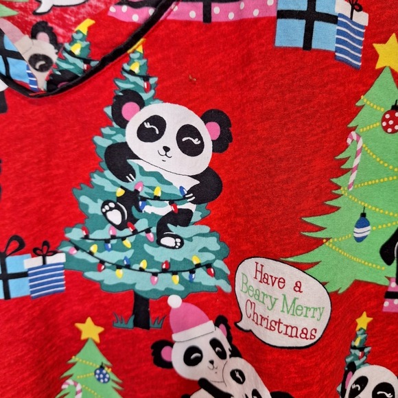 Cherokee Tooniforms Womens Scrub Tops 4XL Christmas Theme Nurse Medical Lot of 2 - Picture 6 of 16